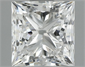 Natural Diamond 0.81 Carats, Princess with  Cut, F Color, VS2 Clarity and Certified by GIA