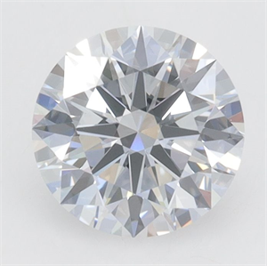 Picture of Lab Grown Diamond 1.04 Carats, Round with Ideal Cut, F Color, IF Clarity and Certified by IGI