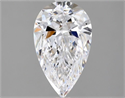 Natural Diamond 1.72 Carats, Pear with  Cut, D Color, VS2 Clarity and Certified by GIA