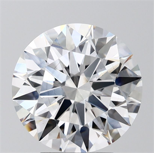 Picture of Lab Grown Diamond 4.04 Carats, Round with Ideal Cut, E Color, VS2 Clarity and Certified by IGI