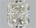 Natural Diamond 1.01 Carats, Radiant with  Cut, K Color, SI1 Clarity and Certified by GIA