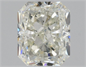 Natural Diamond 1.01 Carats, Radiant with  Cut, K Color, SI1 Clarity and Certified by GIA
