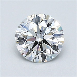 Picture of Natural Diamond 1.00 Carats, Round with Excellent Cut, D Color, SI1 Clarity and Certified by GIA