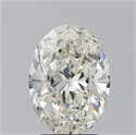 Natural Diamond 3.01 Carats, Oval with  Cut, J Color, VS2 Clarity and Certified by GIA