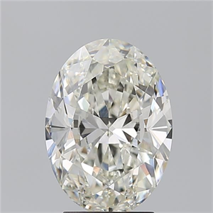 Picture of Natural Diamond 3.01 Carats, Oval with  Cut, J Color, VS2 Clarity and Certified by GIA