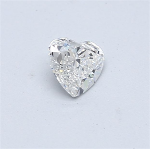 Picture of Natural Diamond 0.36 Carats, Heart with  Cut, F Color, VS2 Clarity and Certified by GIA