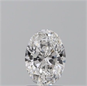 Natural Diamond 1.00 Carats, Oval with  Cut, D Color, VVS1 Clarity and Certified by GIA