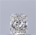 Natural Diamond 0.41 Carats, Radiant with  Cut, G Color, IF Clarity and Certified by GIA