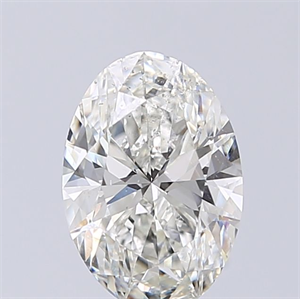 Picture of Natural Diamond 1.50 Carats, Oval with  Cut, H Color, SI2 Clarity and Certified by GIA