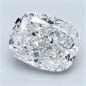 Natural Diamond 2.01 Carats, Cushion with  Cut, D Color, VVS2 Clarity and Certified by GIA