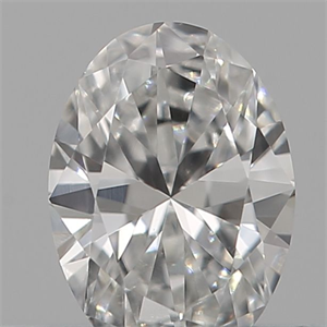 Picture of Natural Diamond 0.18 Carats, Oval with  Cut, F Color, VS1 Clarity and Certified by GIA