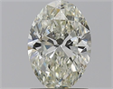 Natural Diamond 1.00 Carats, Oval with  Cut, K Color, SI2 Clarity and Certified by GIA