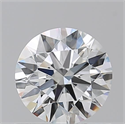 Natural Diamond 0.73 Carats, Round with Excellent Cut, F Color, VVS2 Clarity and Certified by GIA