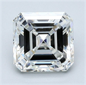 Natural Diamond 2.02 Carats, Asscher with  Cut, G Color, VS2 Clarity and Certified by GIA