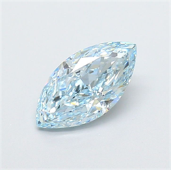 Picture of Lab Grown Diamond 1.54 Carats, Marquise with  Cut, Fancy Intense Blue Color, VS1 Clarity and Certified by IGI