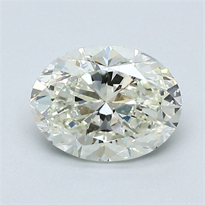 Picture of Natural Diamond 1.02 Carats, Oval with  Cut, L Color, SI2 Clarity and Certified by GIA