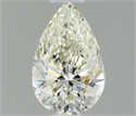 Natural Diamond 0.45 Carats, Pear with  Cut, J Color, VS1 Clarity and Certified by IGI