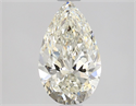 Natural Diamond 1.08 Carats, Pear with  Cut, J Color, SI1 Clarity and Certified by GIA