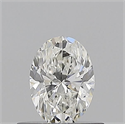Natural Diamond 0.50 Carats, Oval with  Cut, G Color, VVS1 Clarity and Certified by GIA