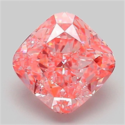Picture of Lab Grown Diamond 2.08 Carats, CUSHION MODIFIED with  Cut, Fancy Vivid Pink Color, VS1 Clarity and Certified by IGI