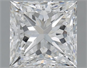 Natural Diamond 2.01 Carats, Princess with  Cut, F Color, VS2 Clarity and Certified by GIA