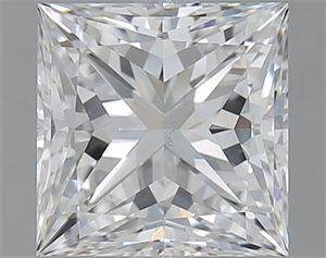 Foto Diamante Natural 2.01 quilates, Princesa , Color F, claridad VS2 y certificado GIA de
