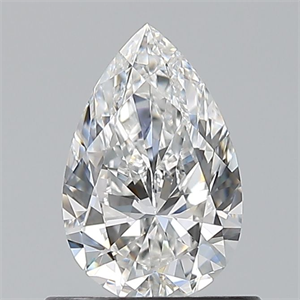 Picture of Natural Diamond 0.70 Carats, Pear with  Cut, E Color, VS1 Clarity and Certified by GIA