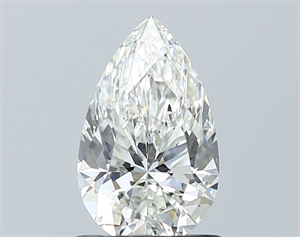 Picture of Natural Diamond 1.07 Carats, Pear with  Cut, I Color, VS2 Clarity and Certified by GIA