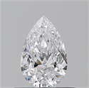 Diamante Natural 0.50 quilates, De pera , Color D, claridad VVS1 y certificado GIA