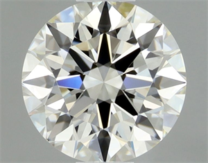 Picture of Natural Diamond 0.50 Carats, Round with Excellent Cut, J Color, VVS1 Clarity and Certified by GIA