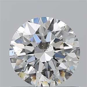 Picture of Natural Diamond 0.76 Carats, Round with Excellent Cut, H Color, SI2 Clarity and Certified by GIA
