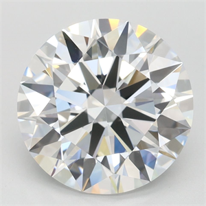 Picture of Lab Grown Diamond 3.35 Carats, Round with Ideal Cut, D Color, VVS1 Clarity and Certified by IGI