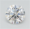 Lab Grown Diamond 0.92 Carats, Round with Ideal Cut, D Color, VVS1 Clarity and Certified by IGI
