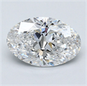 Diamante Natural 3.01 quilates, Ovalado , Color E, claridad SI2 y certificado GIA