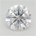 Lab Grown Diamond 3.29 Carats, Round with Excellent Cut, D Color, VVS1 Clarity and Certified by GIA