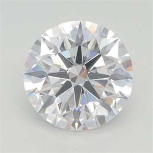 Picture of Lab Grown Diamond 3.29 Carats, Round with Excellent Cut, D Color, VVS1 Clarity and Certified by GIA