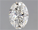 Natural Diamond 1.00 Carats, Oval with  Cut, F Color, IF Clarity and Certified by GIA