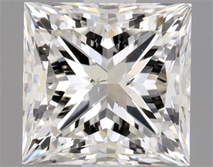 Picture of Natural Diamond 1.01 Carats, Princess with  Cut, I Color, SI2 Clarity and Certified by GIA