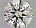 Natural Diamond 0.75 Carats, Round with Excellent Cut, M Color, IF Clarity and Certified by GIA