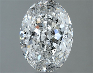 Picture of Natural Diamond 1.40 Carats, Oval with  Cut, F Color, SI2 Clarity and Certified by IGI