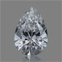 Natural Diamond 0.24 Carats, Pear with  Cut, D Color, SI2 Clarity and Certified by GIA