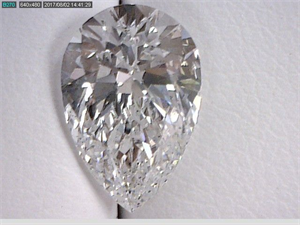 Picture of Natural Diamond 3.04 Carats, Pear with  Cut, D Color, SI1 Clarity and Certified by GIA