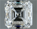 Natural Diamond 1.22 Carats, Asscher with  Cut, H Color, VVS2 Clarity and Certified by IGI