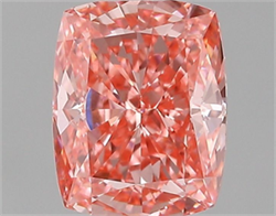 Picture of Lab Grown Diamond 1.22 Carats, CUSHION MODIFIED with  Cut, Fancy Vivid Pink Color, VVS2 Clarity and Certified by IGI