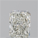 Natural Diamond 0.51 Carats, Radiant with  Cut, K Color, VVS1 Clarity and Certified by GIA