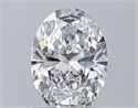Natural Diamond 0.70 Carats, Oval with  Cut, D Color, VS1 Clarity and Certified by GIA