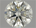 Natural Diamond 0.80 Carats, Round with Excellent Cut, N Color, SI1 Clarity and Certified by GIA