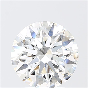 Picture of Lab Grown Diamond 3.09 Carats, Round with Ideal Cut, F Color, VS1 Clarity and Certified by IGI