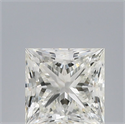 Natural Diamond 0.70 Carats, Princess with  Cut, H Color, VVS1 Clarity and Certified by IGI