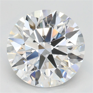 Picture of Lab Grown Diamond 3.24 Carats, Round with Ideal Cut, D Color, IF Clarity and Certified by IGI